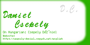 daniel csepely business card